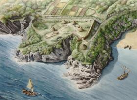 Illustration for A Headland Through Time - The Archaeology of St Catherine’s Point and Covington Wood talk