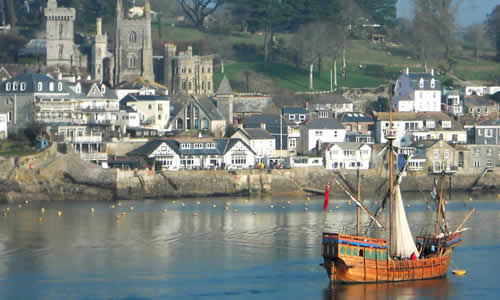 Pirate ship in Fowey Harbour